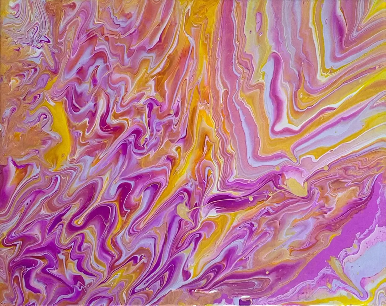 Astratto giallo e viola